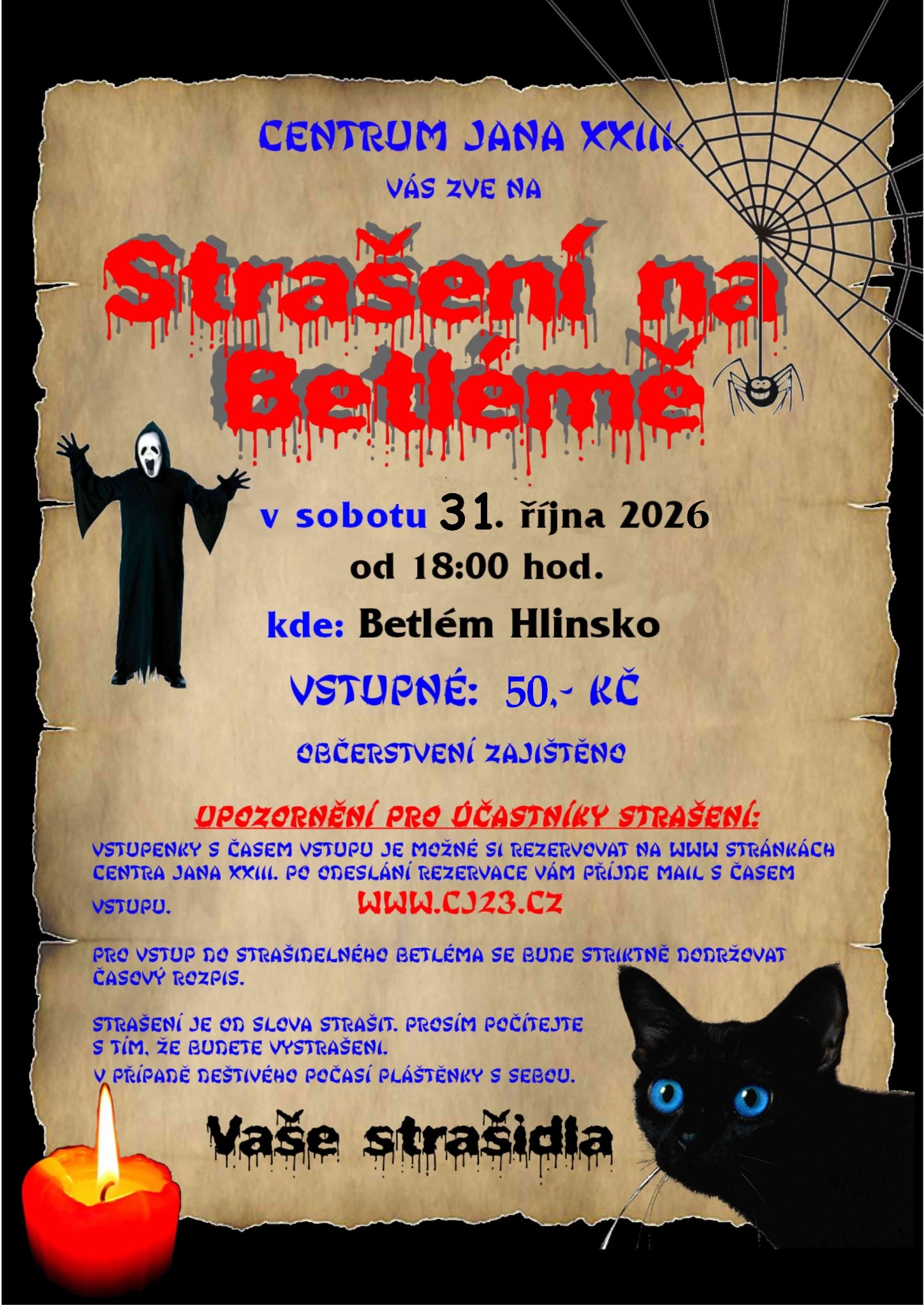 STRAŠENÍ NA BETLÉMĚ 2026